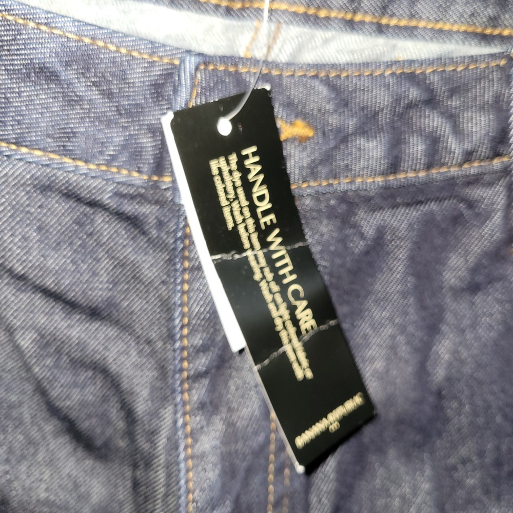 Banana Republic High Rise Dark Wash Denim Jeans 10 wide leg Y2K Streetwear comfy - Picture 2 of 9